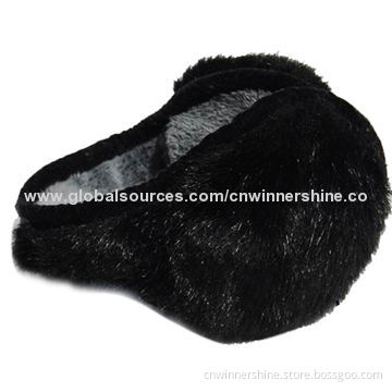 Audio Earmuff with Winter Warm Faux Fur Design for Smartphones/iPod/MP3 Players/OEM Orders Ok